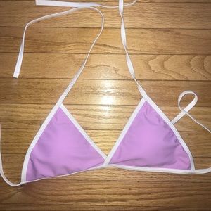 Romwe contrast bikini top